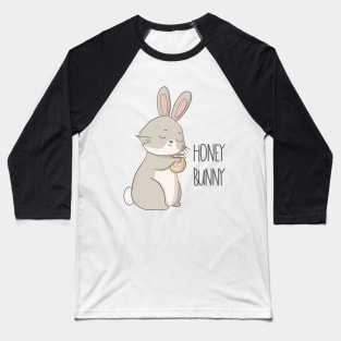 Honey Bunny Cute Rabbit Design Baseball T-Shirt